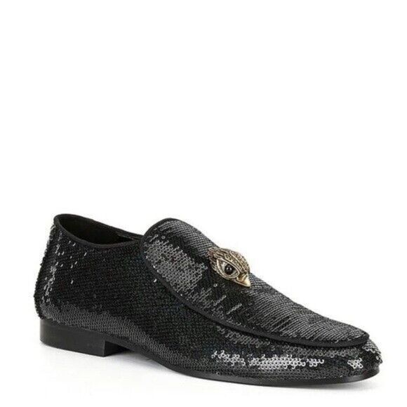 Kurt Geiger London‎ Men\'s Black Hugh Eagle Sequin Slip-On Dress Loafers 41 US 8 main image 8